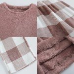 Men's Fleece Flannel Pajama Set for Couples