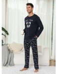 Men’s 2-Piece Pajama Set with Pocket Pants