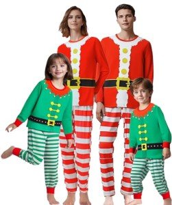 Family Matching Christmas Pajamas Set - Green