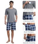 Men's 2-Piece Pajama Set: Crewneck Top & Shorts