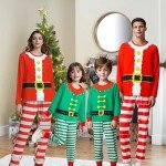 Family Matching Christmas Pajamas Set - Green