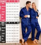 Men's Silk Satin Pajama Set - Navy Blue