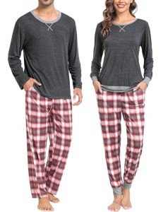Men's Matching Pajama Set - Long Sleeve Sleepwear