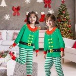 Family Matching Christmas Pajamas Set - Green