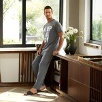 Men's Short Sleeve Pajama Set - Grey