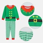Family Matching Christmas Pajamas Set - Green