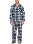 Men's 100% Cotton Plaid Flannel Pajama Set