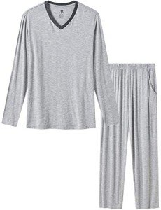 MoFiz Men's Lightweight Grey Pajama Set 2XL