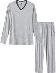 MoFiz Men's Lightweight Grey Pajama Set 2XL