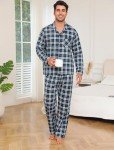 Men's 100% Cotton Plaid Flannel Pajama Set