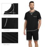 Men's Lightweight Short Sleeve Pajama Set