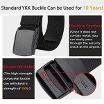 LionVII Stretch Belts for Men and Women, Black