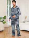 Men's 100% Cotton Plaid Flannel Pajama Set