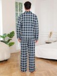 Men's 100% Cotton Plaid Flannel Pajama Set