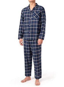David Archy Men's Cotton Flannel Pajama Set