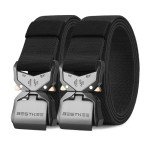 Men’s 2-Pack Tactical Nylon Belt - Black