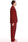 Men's Black Red Buffalo Plaid Pajama Set