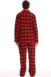 Men's Black Red Buffalo Plaid Pajama Set