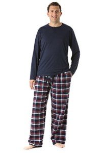 Plaid Pajama Pants Set for Men - XXL