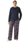 Plaid Pajama Pants Set for Men - XXL