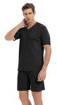 Men's Comfy Black Pajama Set - Size XL