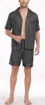 Men's Classic Button-Down Pajama Set - Dark Gray
