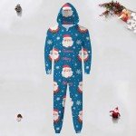 Cozy Hooded Christmas Pajamas Set for Families