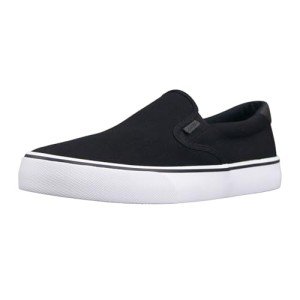 Lugz Clipper Classic Men’s Slip-On Sneakers - Black/White