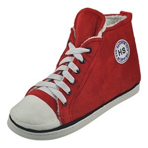 Men’s Winter Plush House Slippers - Red