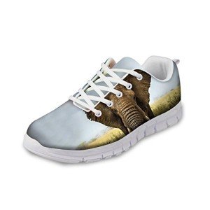 Men's Elephant Pattern Breathable Running Sneakers