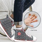 Men's Black-Red Check Indoor Slipper Sneakers