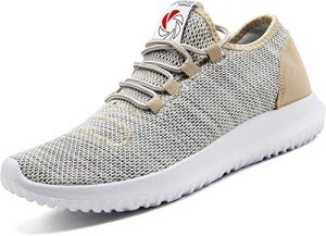 Men's Lightweight Slip-On Fitness Sneakers - Gold 6.5