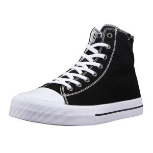 Lugz Men's Stagger Hi Classic Sneakers - Black/White