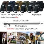 LionVII Men's Adjustable Webbing Ratchet Work Belt