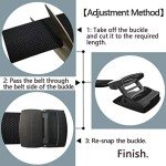 LionVII Stretch Belts for Men and Women, Black