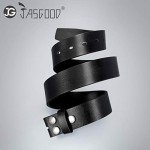 Men's Black Leather Belt Strap (Size 33-38)