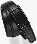 Men's Leather Ratchet Belt with Buckle