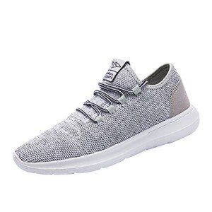 Men's Lightweight Breathable Running Sneakers - Gray 12