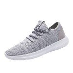 Men's Lightweight Breathable Running Sneakers - Gray 12