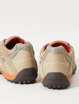 Geox Men's Snake 96 Fashion Sneakers, Beige/Orange