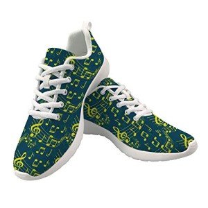 Unisex Lightweight Music Note Running Sneakers