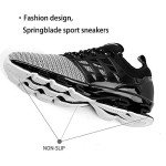 Men's Breathable Mesh Running Sneakers - 8066 Grey