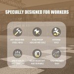 Steel Toe Slip-Resistant Work Sneakers for Men