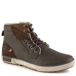 Men's Casual High Top Fashion Sneakers - Dark Brown