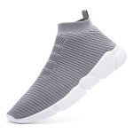Lightweight Breathable Men's Running Sneakers - Grey