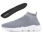 Lightweight Breathable Men's Running Sneakers - Grey