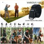 LionVII Men's Adjustable Webbing Ratchet Work Belt