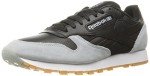 Reebok Men's CL Leather Sneakers in Black/Grey