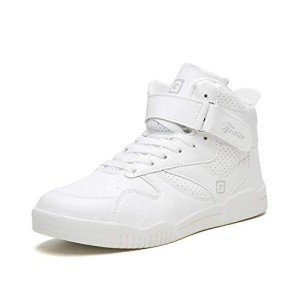 Men's High Top Athletic Lace-Up Sneakers - White