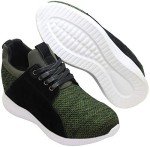 CALTO Men's Height Increasing Sneakers - Green, Size 10